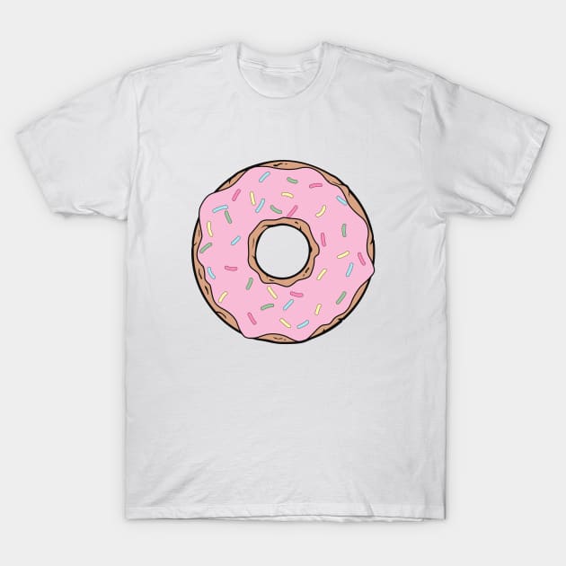 Pink Donut, Doughnut, Frosting, Icing, Sprinkles T-Shirt by Jelena Dunčević